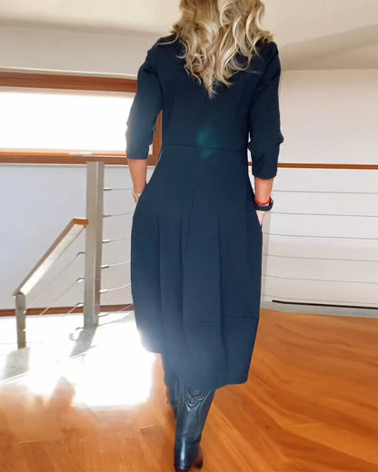 Alya™ - Robe Longue Vintage Élégante et Confortable