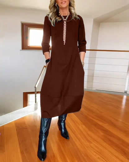 Alya™ - Robe Longue Vintage Élégante et Confortable