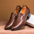 Ravello Leather Loafers with Block Heel