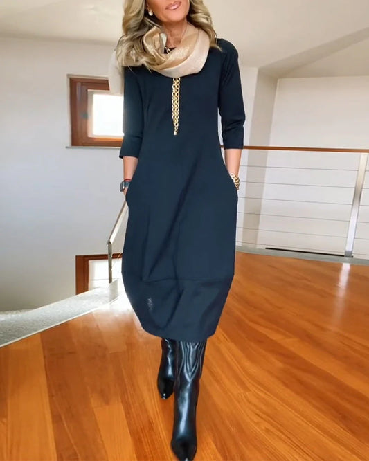 Alya™ - Robe Longue Vintage Élégante et Confortable
