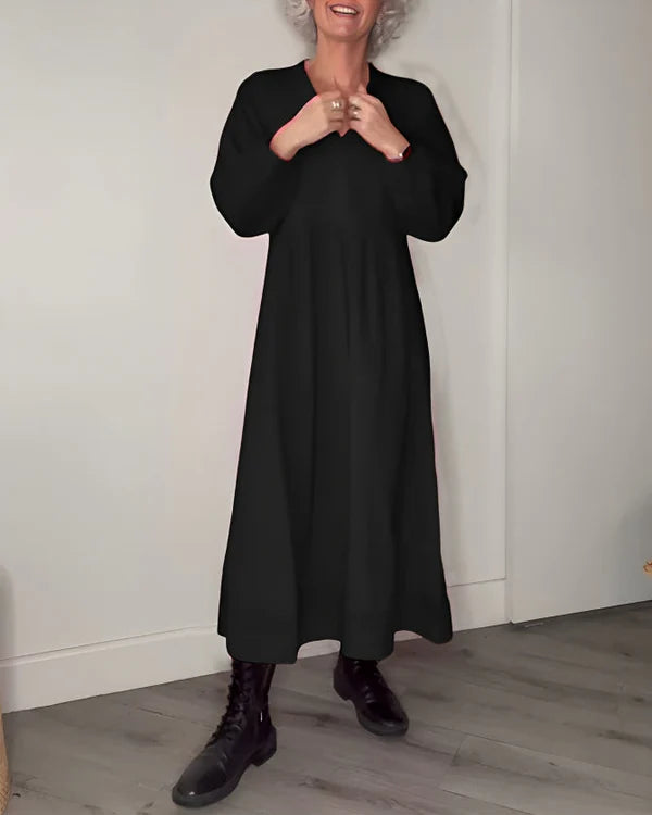 Alice™ - La robe longue amincissante avec col en V