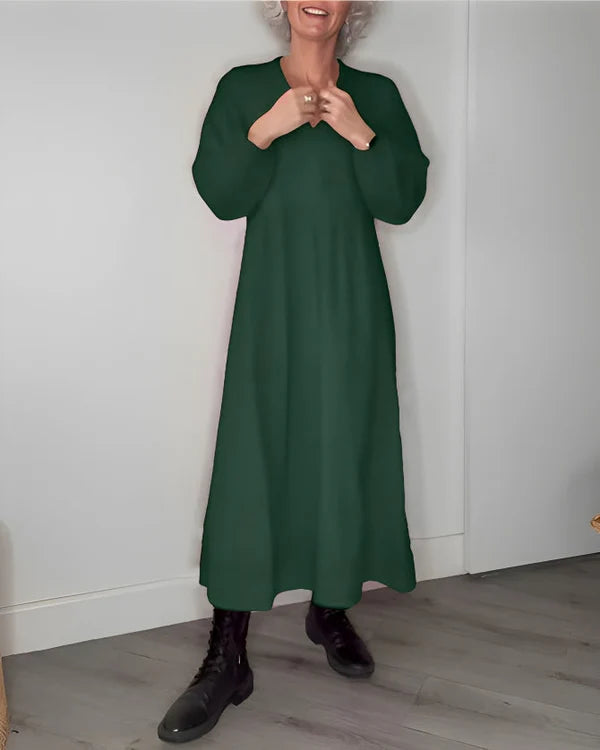 Alice™ - La robe longue amincissante avec col en V