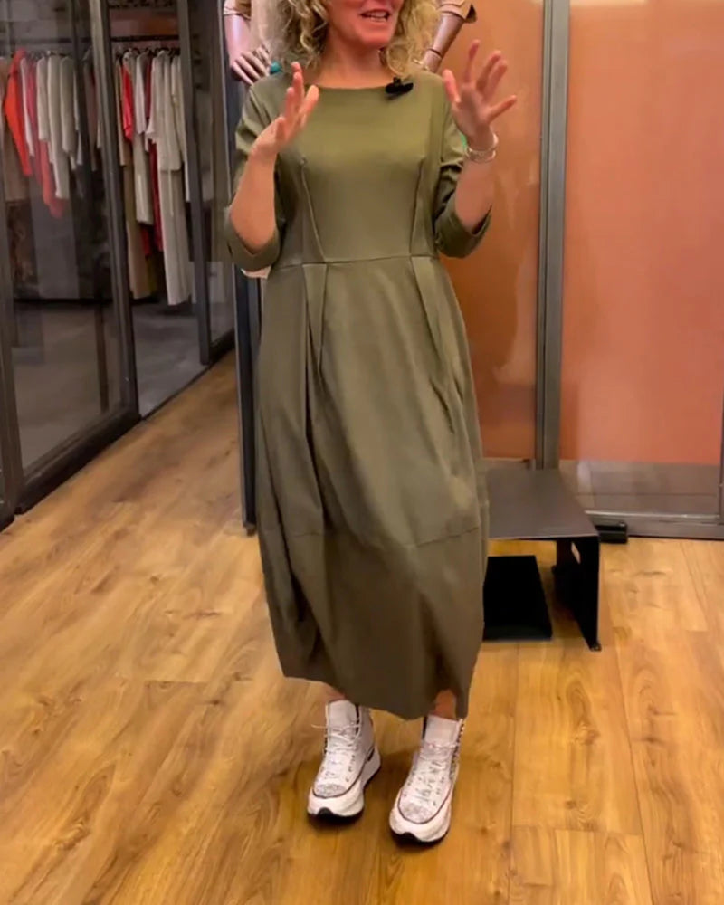Beatrice™ - Robe amincissante avec col rond