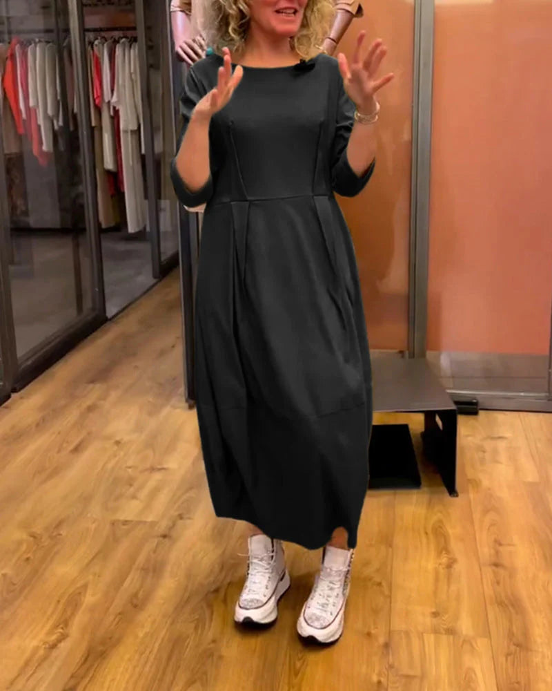 Beatrice™ - Robe amincissante avec col rond